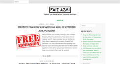 Desktop Screenshot of faizazmi.com