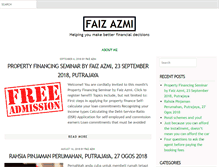 Tablet Screenshot of faizazmi.com